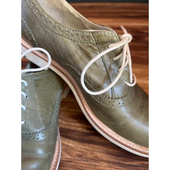 Men’s Olive Green Oxford Shoes — 8 main image 5